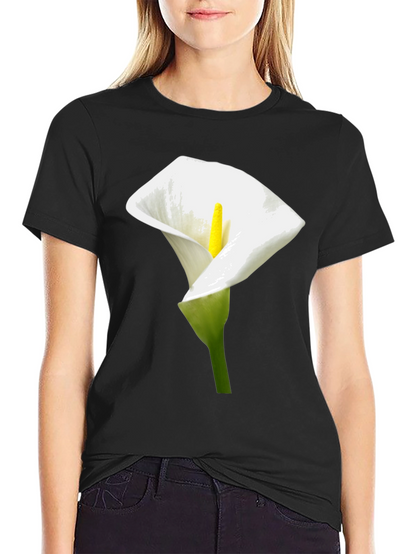 Calla Lily Graphic Tee - Elegant Floral Design