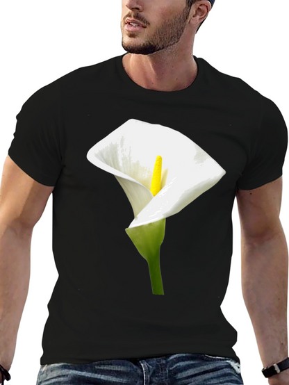 Calla Lily Graphic Tee - Elegant Floral Design