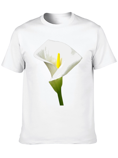 Calla Lily Graphic Tee - Elegant Floral Design