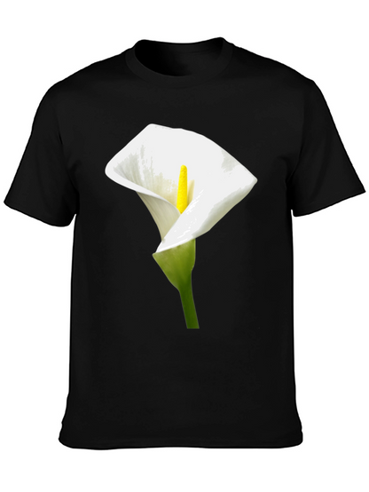 Calla Lily Graphic Tee - Elegant Floral Design