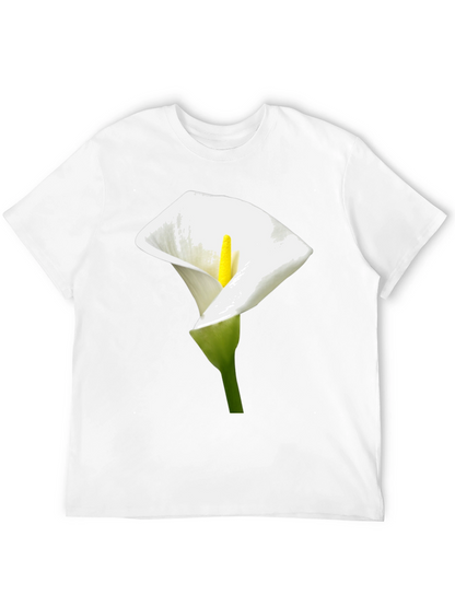 Calla Lily Graphic Tee - Elegant Floral Design