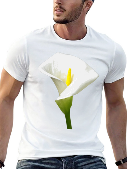 Calla Lily Graphic Tee - Elegant Floral Design