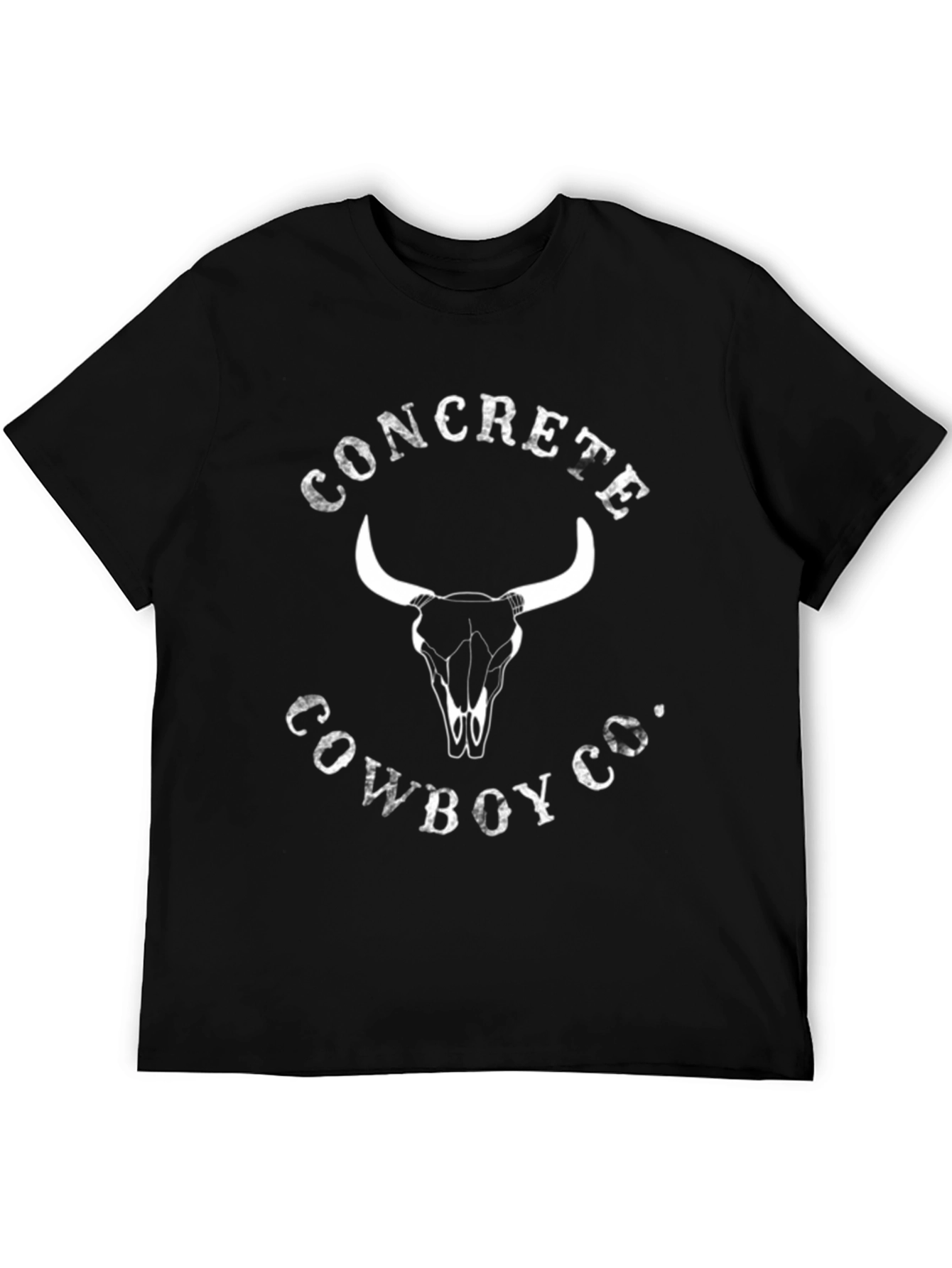 Concrete Cowboy Co. Graphic Tee - Bull Skull Design