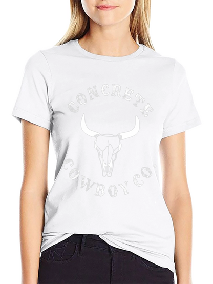 Concrete Cowboy Co. Graphic Tee - Bull Skull Design