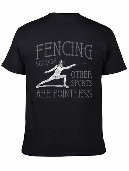 Fencing Pointless Sports Graphic Tee