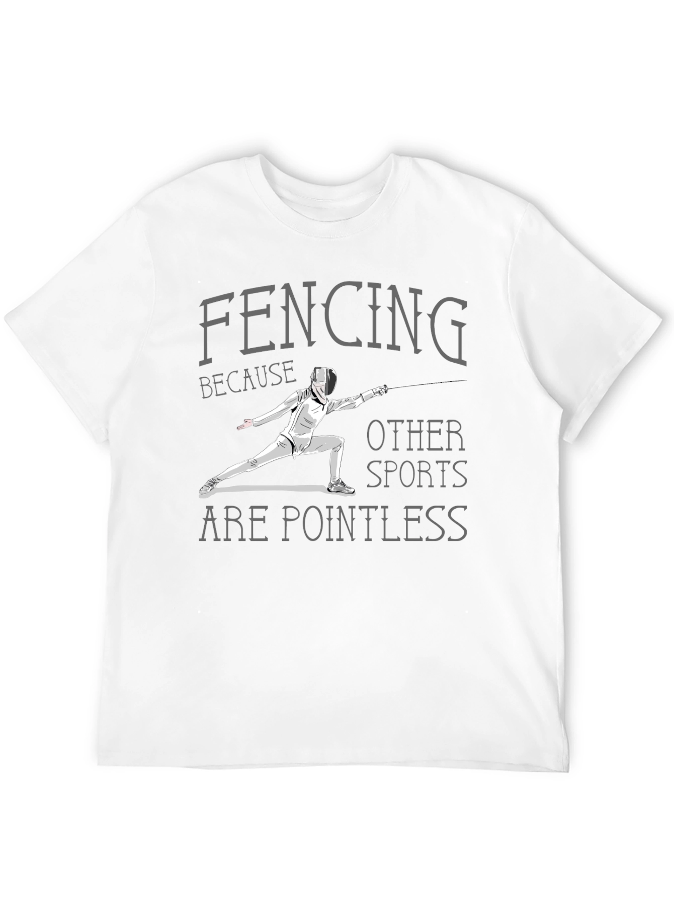 Fencing Pointless Sports Graphic Tee