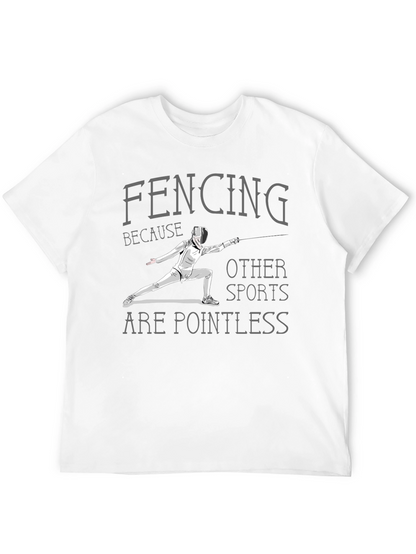 Fencing Pointless Sports Graphic Tee