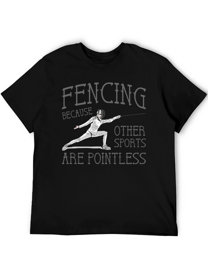 Fencing Pointless Sports Graphic Tee