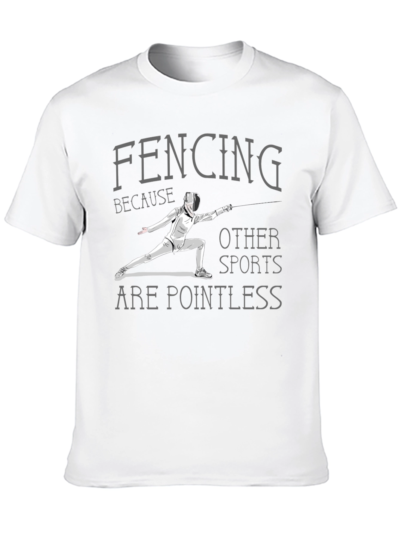 Fencing Pointless Sports Graphic Tee