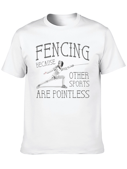 Fencing Pointless Sports Graphic Tee