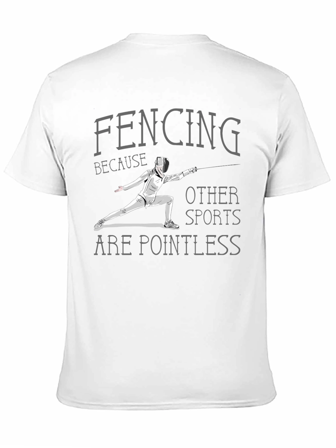 Fencing Pointless Sports Graphic Tee