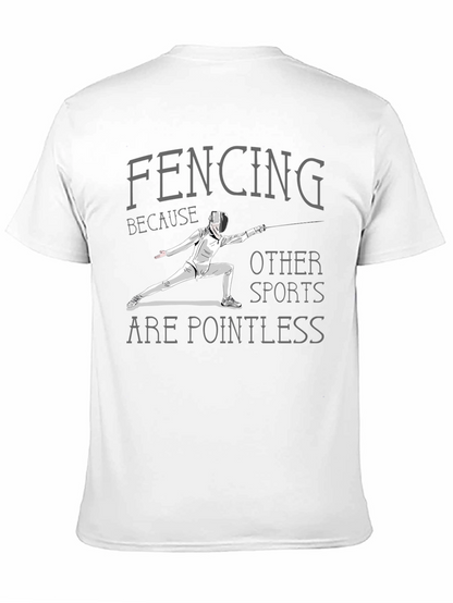 Fencing Pointless Sports Graphic Tee