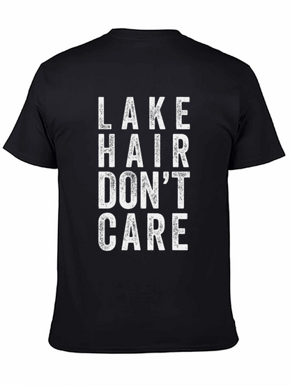 Lake Hair Dont Care Black T-Shirt