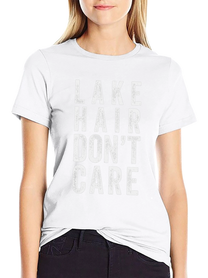 Lake Hair Dont Care Black T-Shirt