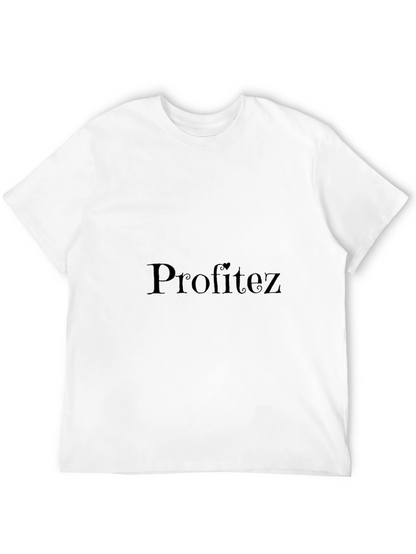 Profitez Black T-Shirt - Stylish Comfort