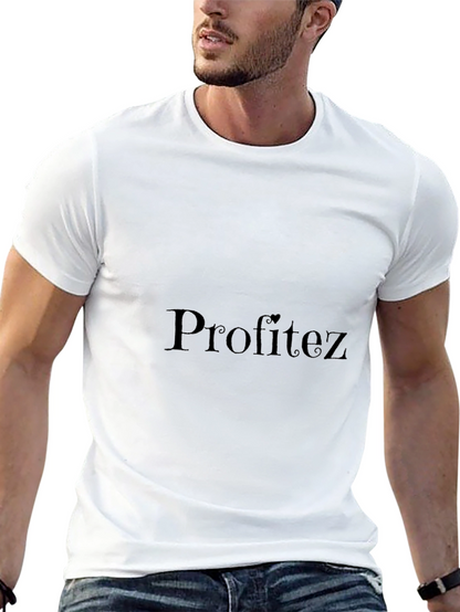 Profitez Black T-Shirt - Stylish Comfort