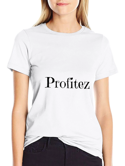 Profitez Black T-Shirt - Stylish Comfort