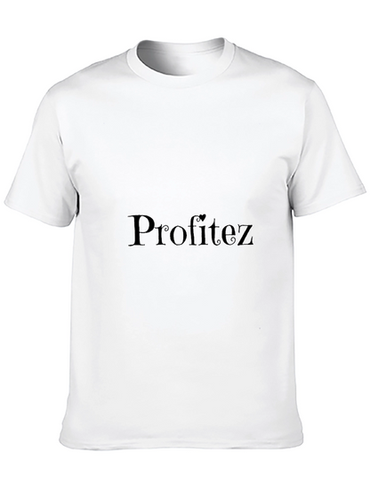 Profitez Black T-Shirt - Stylish Comfort