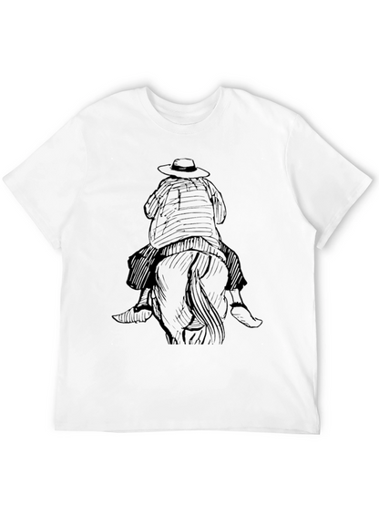 Black Cowboy Rider Graphic Tee