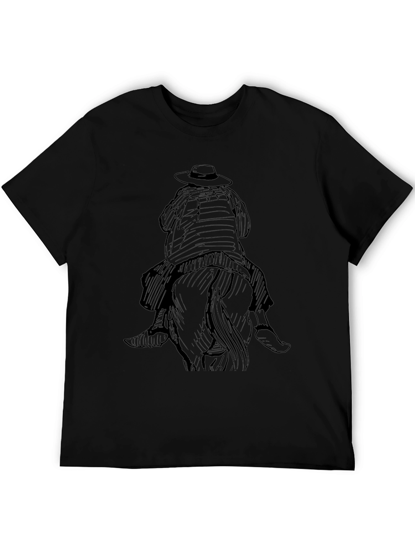 Black Cowboy Rider Graphic Tee