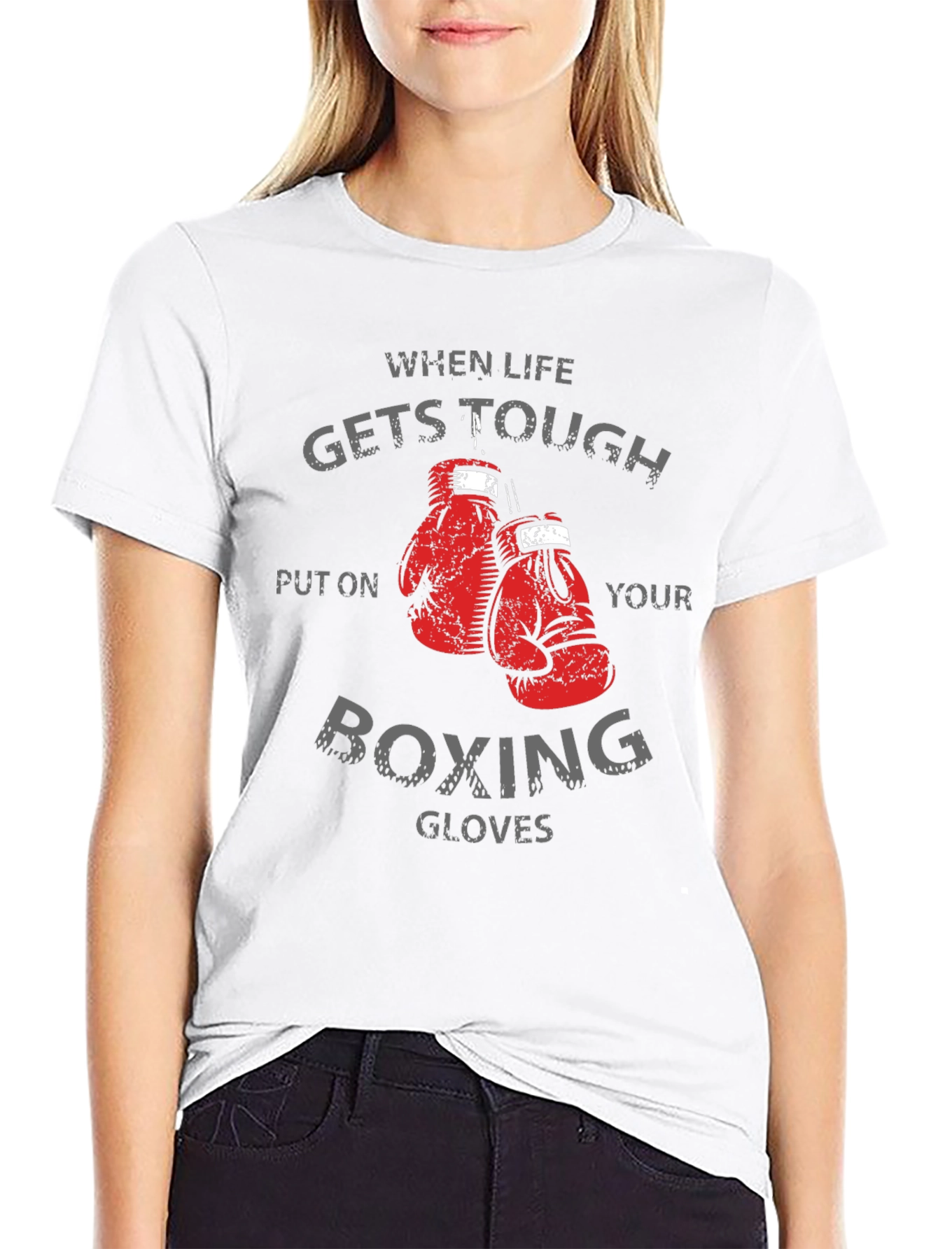 Tough Times Boxing Gloves Graphic Tee