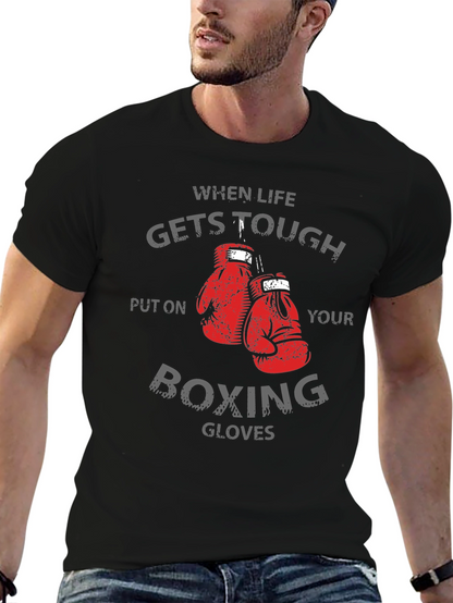 Tough Times Boxing Gloves Graphic Tee
