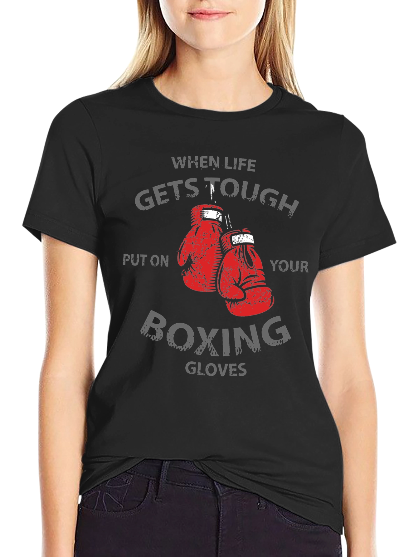 Tough Times Boxing Gloves Graphic Tee