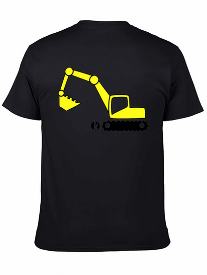 Excavator Graphic Tee - Construction Vehicle Shirt