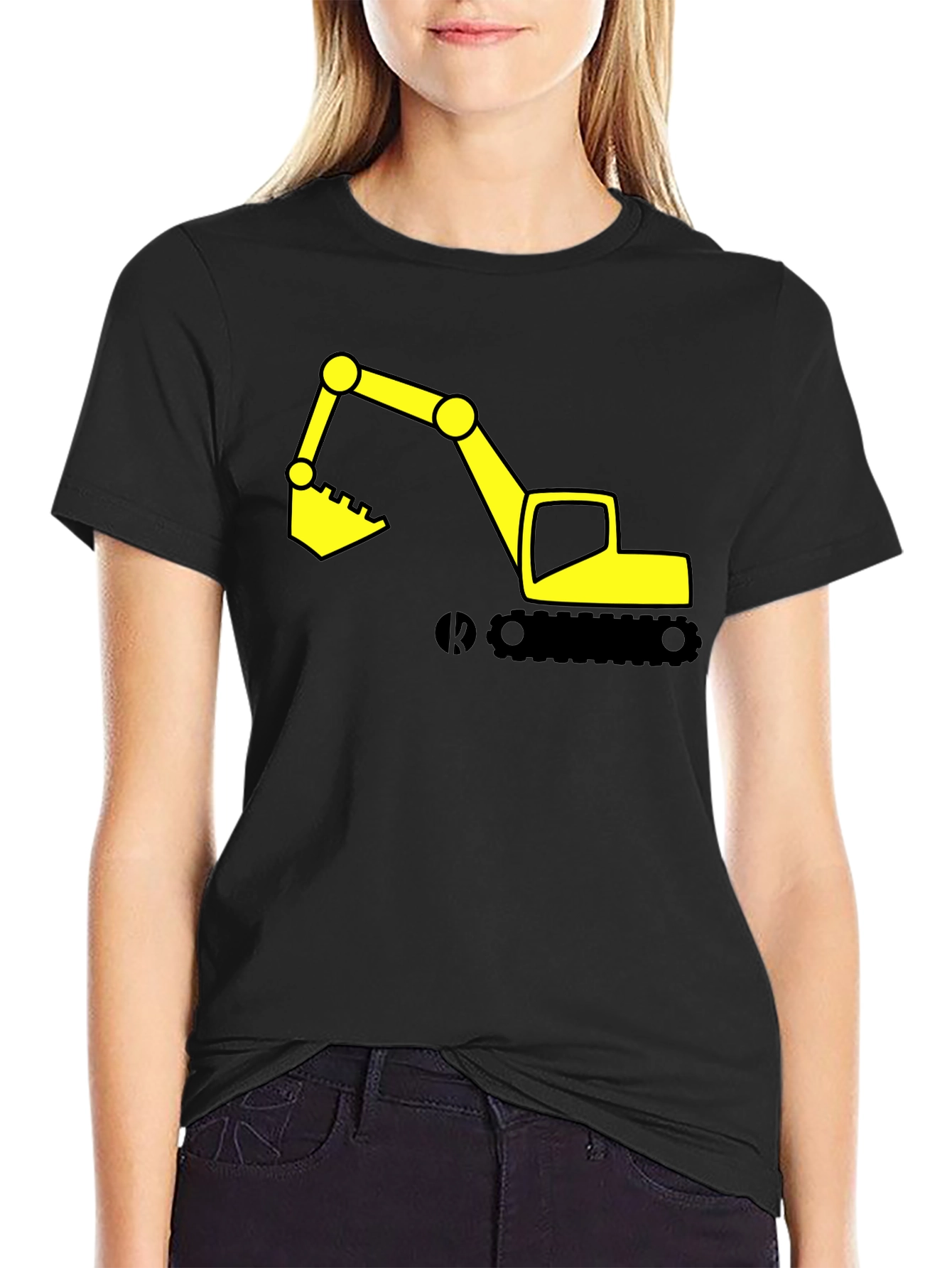 Excavator Graphic Tee - Construction Vehicle Shirt