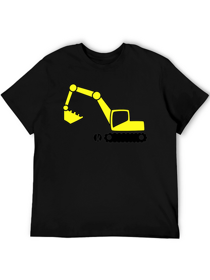 Excavator Graphic Tee - Construction Vehicle Shirt