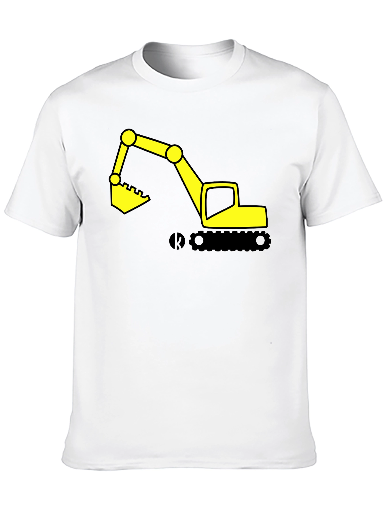 Excavator Graphic Tee - Construction Vehicle Shirt