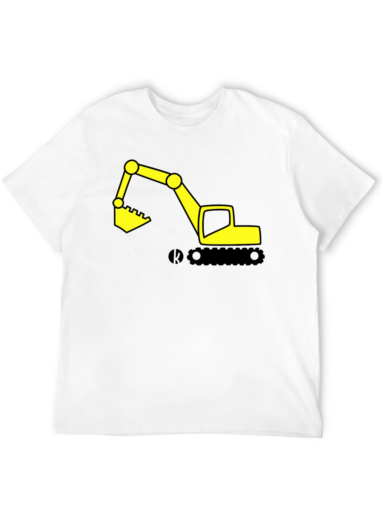Excavator Graphic Tee - Construction Vehicle Shirt
