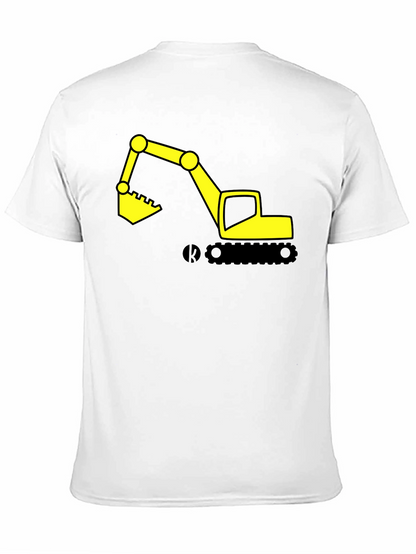 Excavator Graphic Tee - Construction Vehicle Shirt