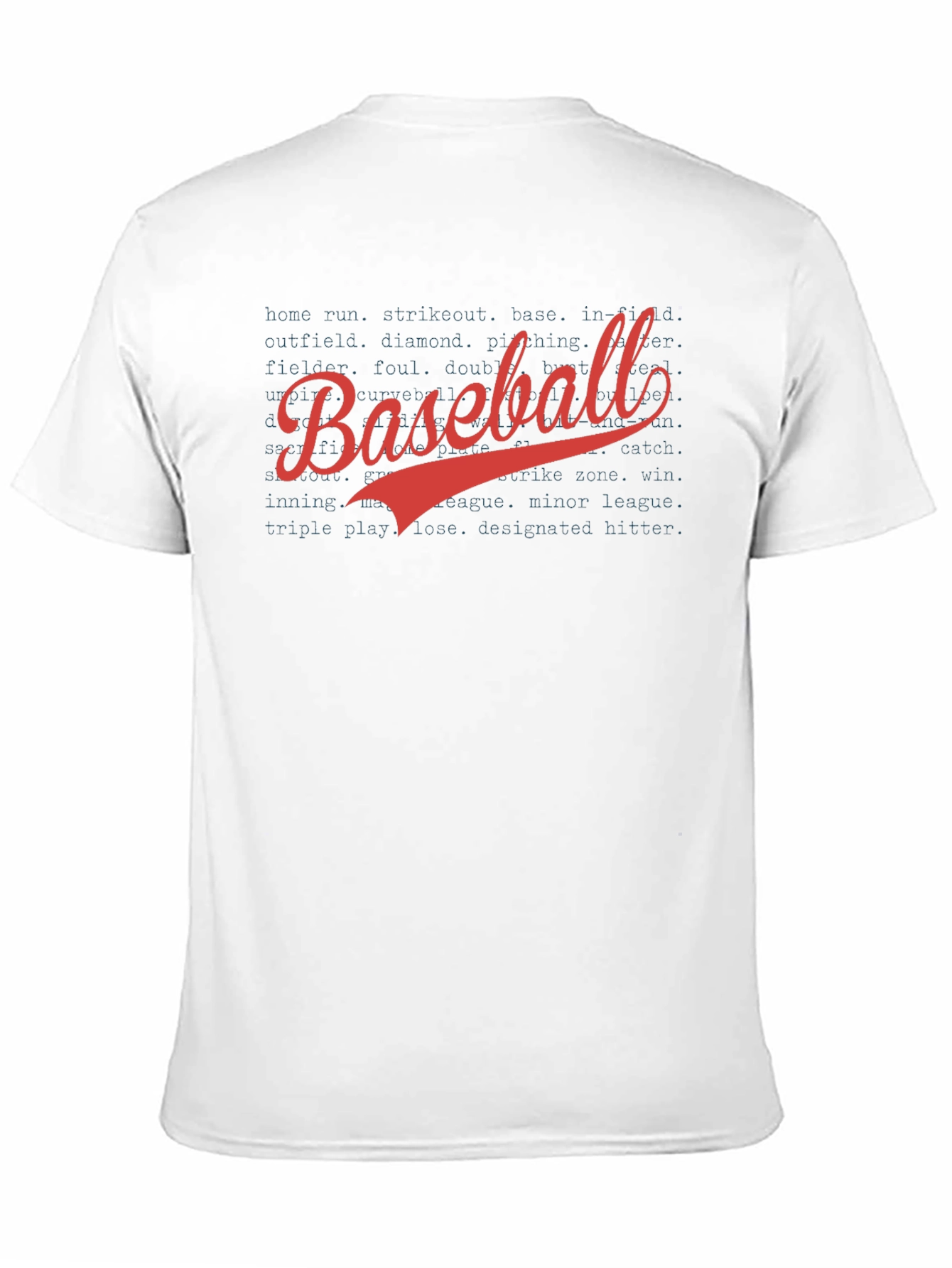 Baseball T-Shirt - Black Cotton Graphic Tee