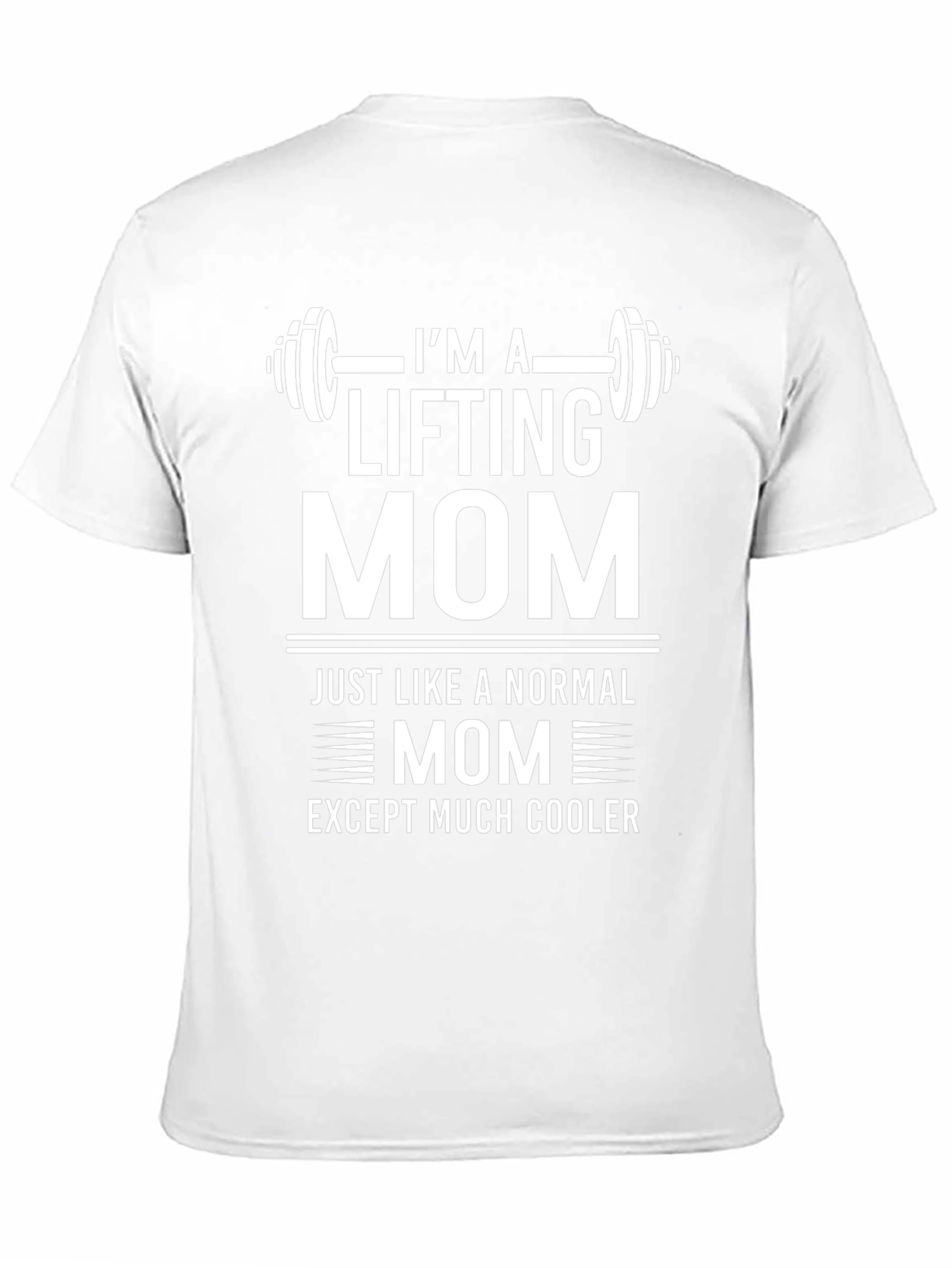 Im A Lifting Mom Black Graphic T-Shirt