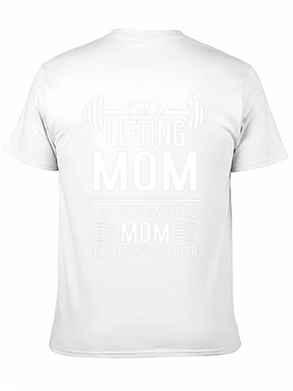 Im A Lifting Mom Black Graphic T-Shirt