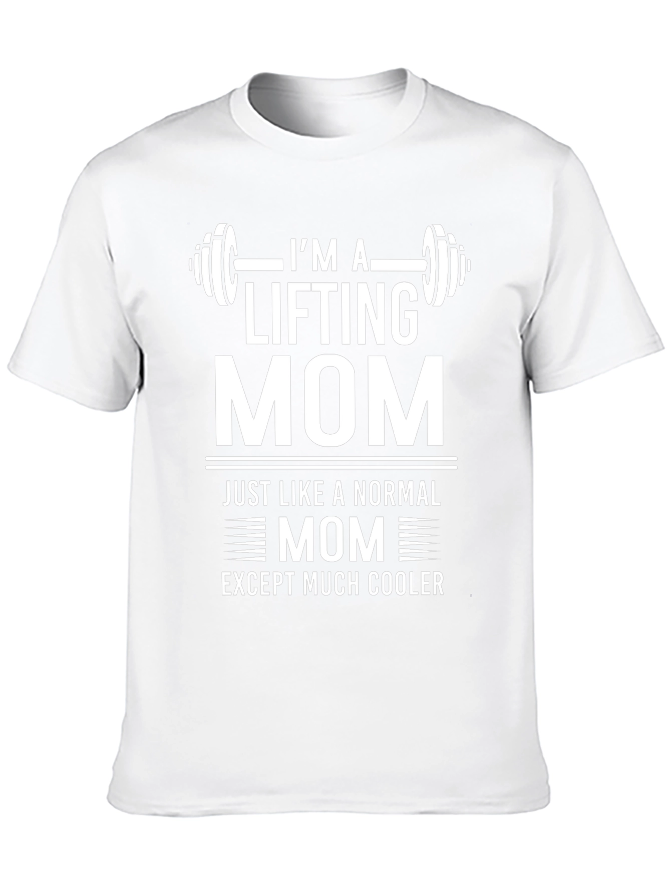 Im A Lifting Mom Black Graphic T-Shirt