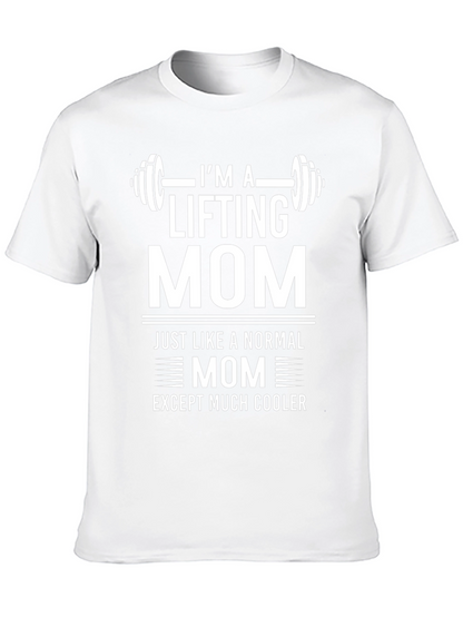 Im A Lifting Mom Black Graphic T-Shirt