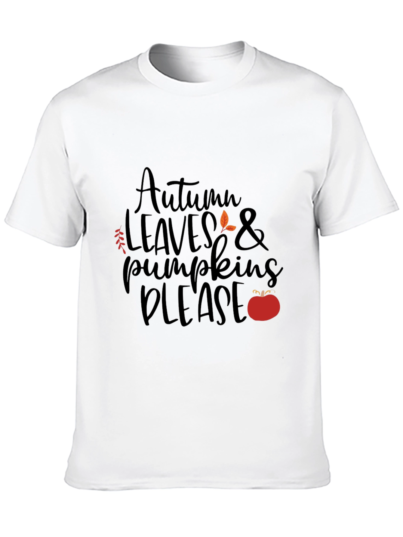 Autumn Leaves & Pumpkins Please - Graphic T-Shirt