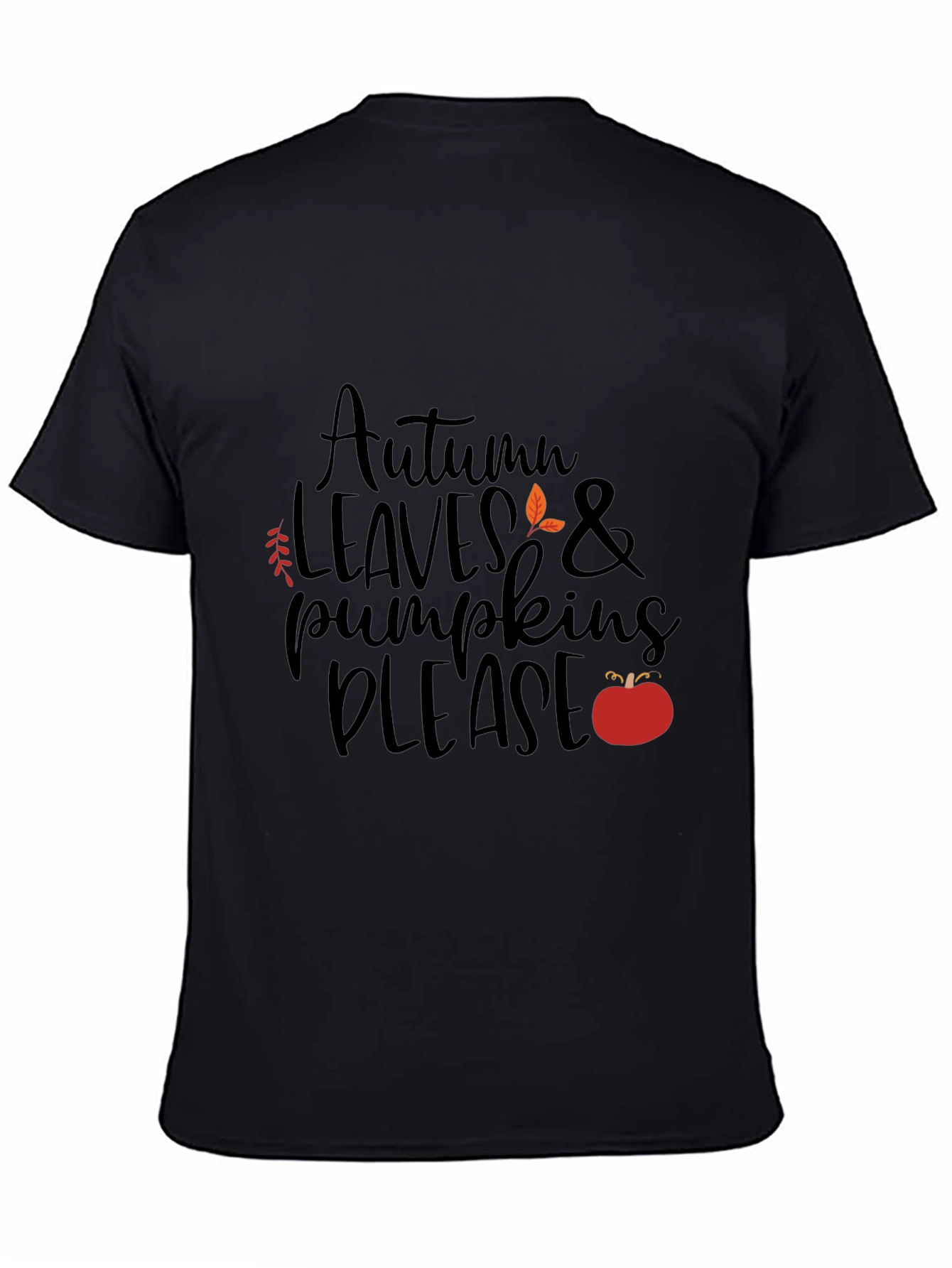Autumn Leaves & Pumpkins Please - Graphic T-Shirt