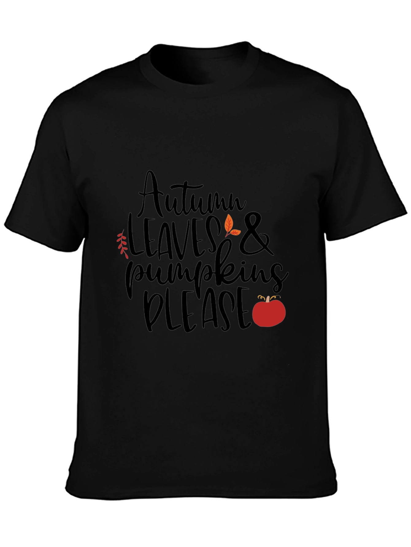 Autumn Leaves & Pumpkins Please - Graphic T-Shirt