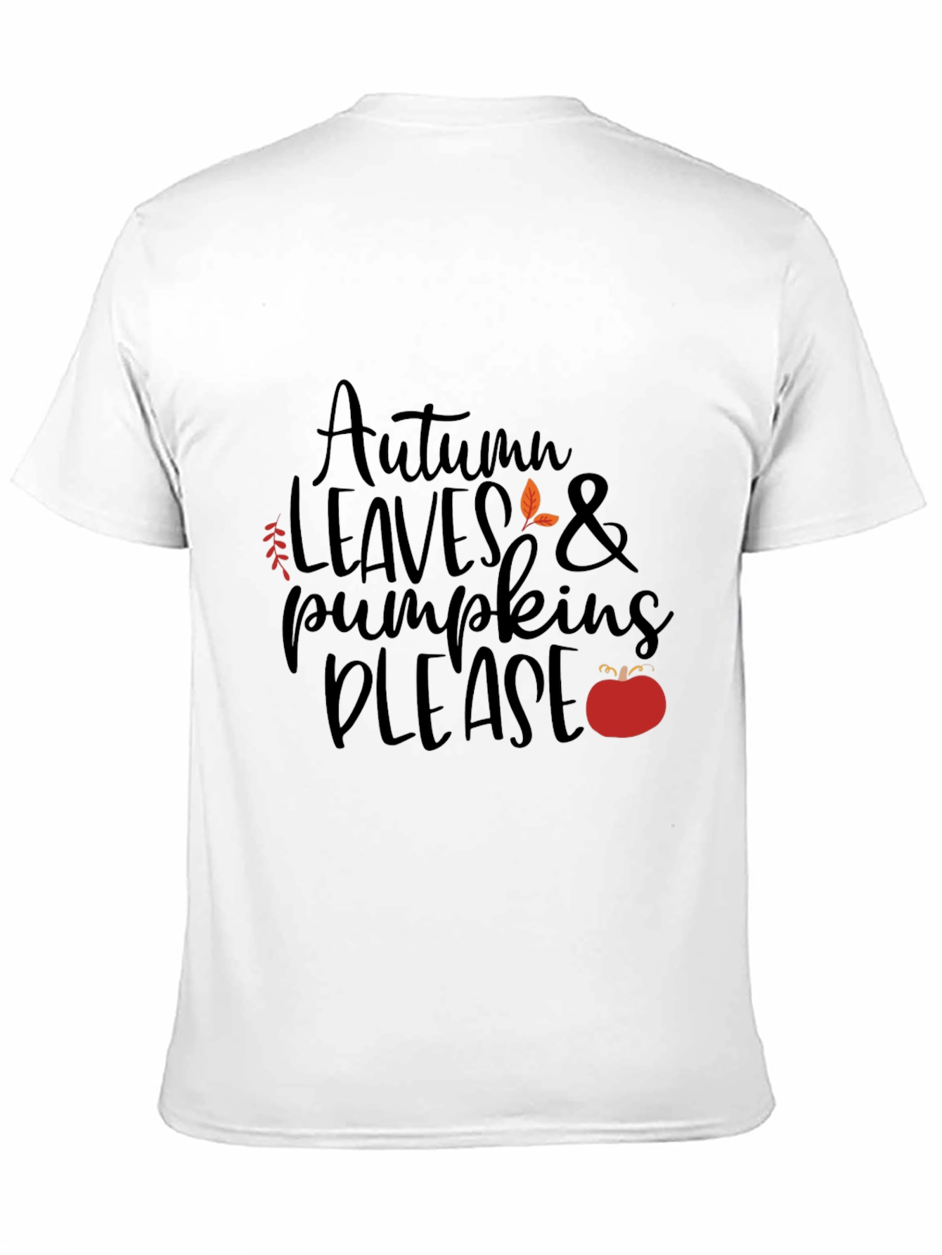 Autumn Leaves & Pumpkins Please - Graphic T-Shirt