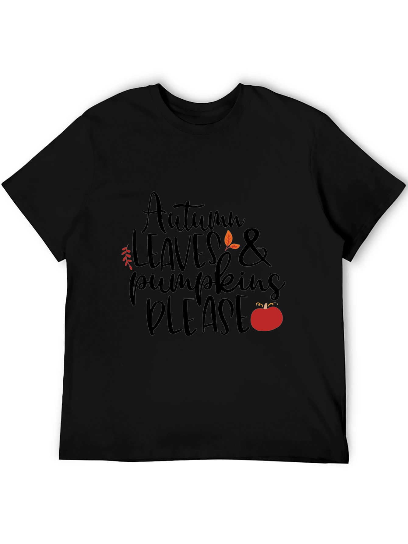 Autumn Leaves & Pumpkins Please - Graphic T-Shirt