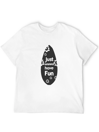 Just Wanna Have Fun Black Graphic Tee