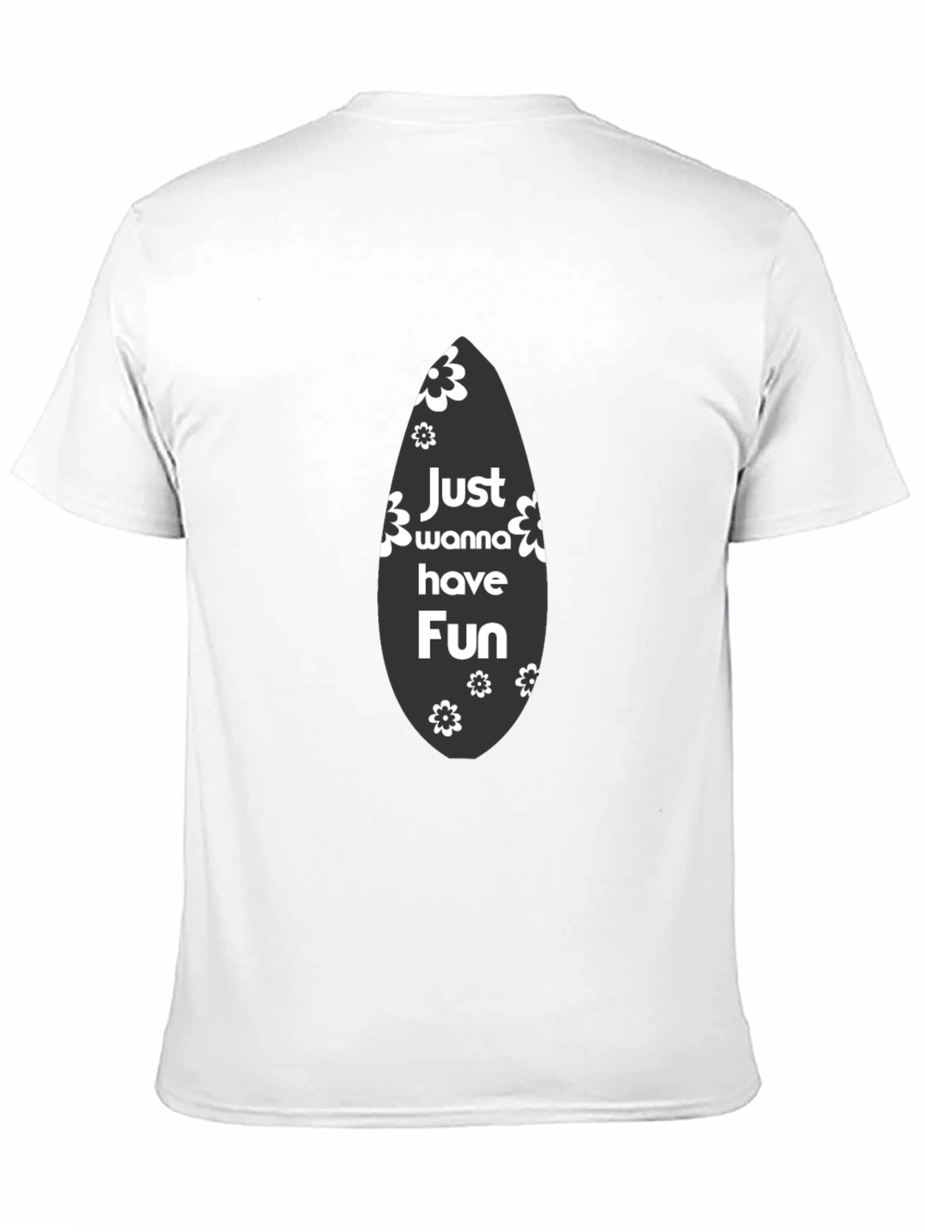 Just Wanna Have Fun Black Graphic Tee