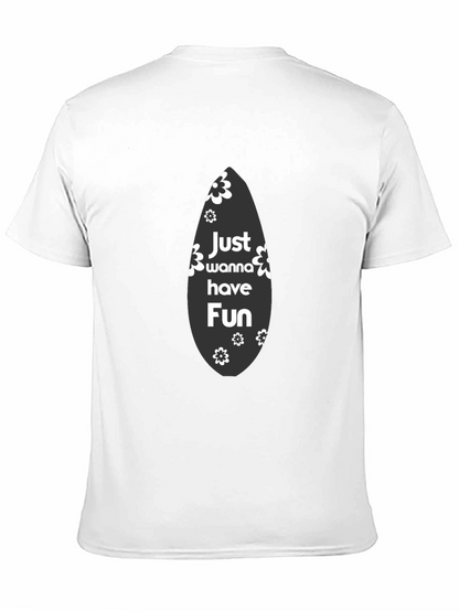 Just Wanna Have Fun Black Graphic Tee