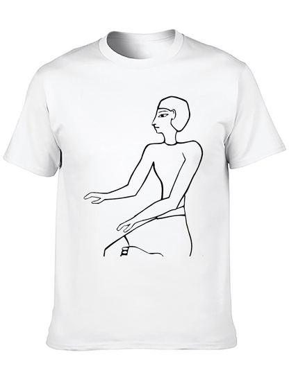 Egyptian Pharaoh Art Black T-Shirt