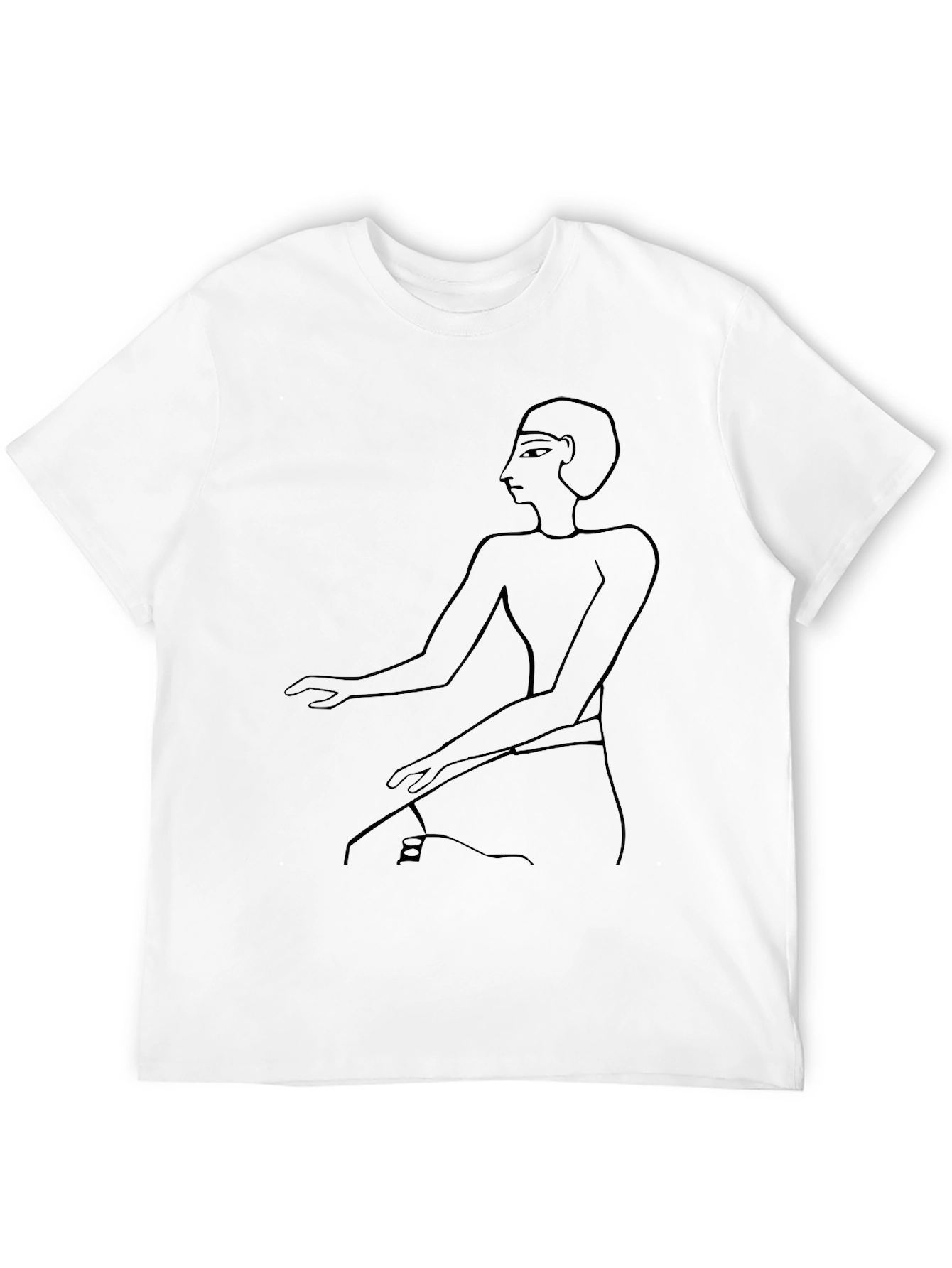 Egyptian Pharaoh Art Black T-Shirt