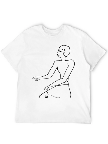 Egyptian Pharaoh Art Black T-Shirt