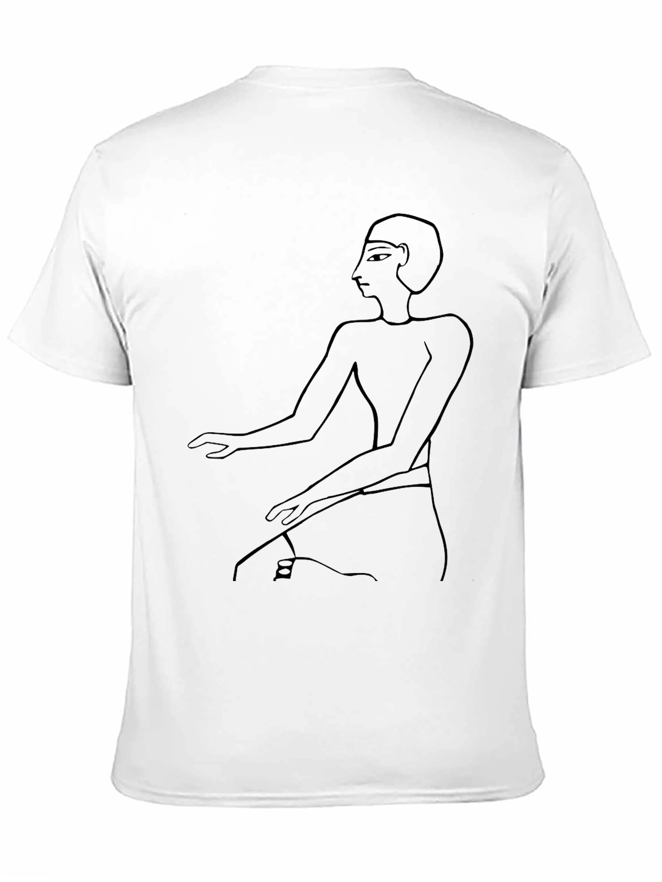 Egyptian Pharaoh Art Black T-Shirt